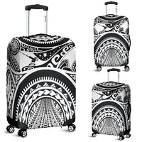 Polynesian Luggage Covers - Maui Tattoo (White) White - Polynesian Pride