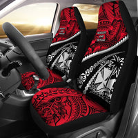 Wallis And Futuna Tapa Car Seat Covers Polynesian Shark Tattoo - Polynesian Pride