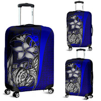 Samoa Polynesian Luggage Covers Blue - Turtle With Hook Blue - Polynesian Pride