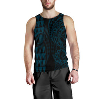Hawaii Warrior Men's Tank Top Blue - Polynesian Pride