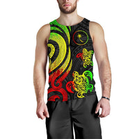 Chuuk Micronesian Men Tank Top - Reggae Tentacle Turtle - Polynesian Pride
