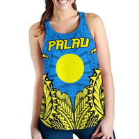 Palau Premium Racerback Tank A7 - Polynesian Pride