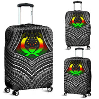 Pohnpei Polynesian Luggage Covers - Pohnpei Flag Reggae Color - Polynesian Pride