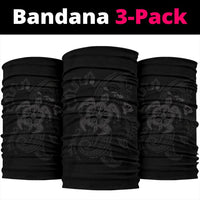 Hawaii Turtle Map Polynesian Bandana 3-Pack - Gray - Polynesian Pride