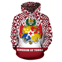 Tonga Pasifika Hoodie Tonga Coat of Arms Kingdom of Tonga - Polynesian Pride