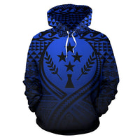Kosrae All Over Hoodie Lift up Blue - Polynesian Pride