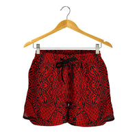 Polynesian Women's Shorts Red - Polynesian Pride