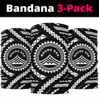 Hawaiian Mauna Kea White Bandana 3 - Pack - Polynesian Pride