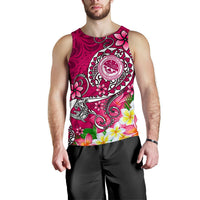 FSM Men's Tank Top - Turtle Plumeria (PINK) - Polynesian Pride