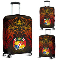 Tonga Polynesian Luggage Covers - Red Manta Ray - Polynesian Pride