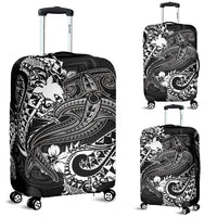 Papua New Guinea Luggage Covers - White Shark Polynesian Tattoo - Polynesian Pride