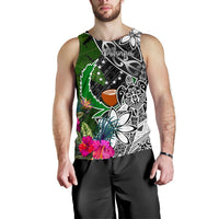 Pohnpei Men Tank Top - Turtle Plumeria Banana Leaf - Polynesian Pride