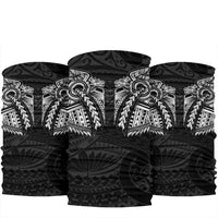 New Zealand Dragon Maori Tattoo Bandana - White One Size Black - Polynesian Pride