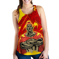 Hawaii Mauna Kea King Polynesian Women's Racerback Tank - Polynesian Pride