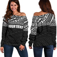 Polynesian Custom Personalised Shoulder Sweater - Black Style Black - Polynesian Pride