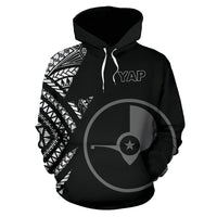 Yap Pattern All Over Hoodie FSM - Polynesian Pride