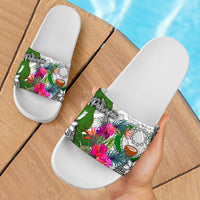 Pohnpei Slide Sandals - Turtle Plumeria Banana Leaf - Polynesian Pride
