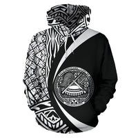 American Samoa Polynesian Hoodie Circle Style - Polynesian Pride