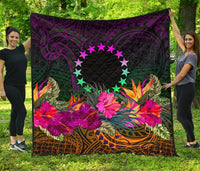 Cook Islands Polynesian Premium Quilt - Summer Hibiscus - Polynesian Pride