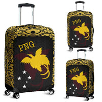 Papua New Guinea Luggage Cover - Erudite Eye Black - Polynesian Pride