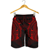 Strong Polynesian Tattoo Men's Shorts Red - Polynesian Pride