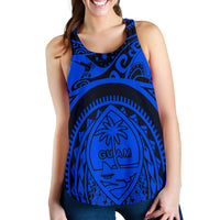 Polynesian Racerback Tanks - Guam Flag, Seal with Maui Moana Tattoo - Polynesian Pride