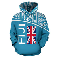 Fiji All Over Hoodie Polynesia Curve Style - Polynesian Pride