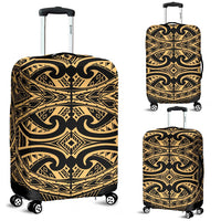 Polynesian Luggage Cover 25 Black-Gold - Polynesian Pride