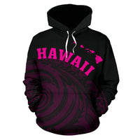 Hawaii Polynesia Hoodie Pink Tatau Style - Polynesian Pride