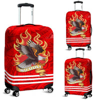 American Samoa Luggage Covers - Nu'uuli Manulele Tausala Red - Polynesian Pride
