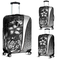 Samoa Polynesian Luggage Covers White - Turtle With Hook White - Polynesian Pride