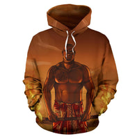 Samoan Hoodie Samoa Warrior Fire - Polynesian Pride