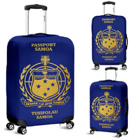 Samoa Passport Luggage Cover Blue - Polynesian Pride