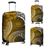 Samoa Custom Personalised Luggage Covers - Samoa Seal Wave Style (Gold) - Polynesian Pride