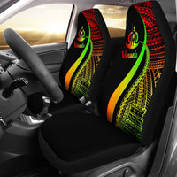 Vanuatu Car Seat Covers - Reggae Polynesian Tentacle Tribal Pattern Universal Fit Reggae - Polynesian Pride