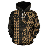 Hawaii Tattoo Hoodie Gold - Polynesian Pride
