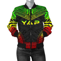 Yap Polynesian Chief Women'S Bomber Jacket - Reggae Version Reggae - Polynesian Pride