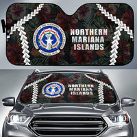 CNMI Auto Sun Shades - Chain Polynesian Auto Sun Shade Universal Fit BLACK - Polynesian Pride