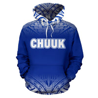 Chuuk All Over Hoodie Blue Fog Style - Polynesian Pride