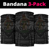 Polynesian Warrior Hula Girl Kanaka Hawaii Anchor Bandana 3 - Pack - AH - Grey - Polynesian Pride