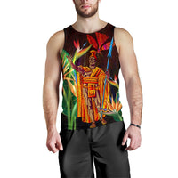 Hawaii Men's Tank Top - Hawaii King With Bird of Paradise - Polynesian Pride