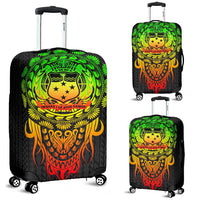 Samoa Polynesian Luggage Covers - Tattoo Pattern With Seal Reggae - Polynesian Pride