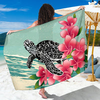 Hawaii Sarong - Hawaii Turtles With Plumeria Classic Sarong Sarong - Polynesian Pride
