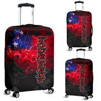 Samoa Polynesian Custom Personalised Luggage Covers Smoking Style Black - Polynesian Pride