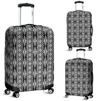 Polynesian Luggage Cover 14 Black-White - Polynesian Pride