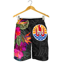 Tahiti All Over Print Men's Shorts - Polynesian Hibiscus Pattern - Polynesian Pride