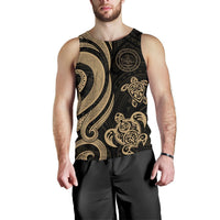Palau Men's Tank Top - Gold Tentacle Turtle - Polynesian Pride