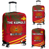 Papua New Guinea Rugby Luggage Covers Coconut Leaves - The Kumuls Red - Polynesian Pride