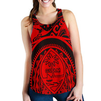 Polynesian Racerback Tanks - Guam Flag, Seal with Maui Moana Tattoo - Polynesian Pride