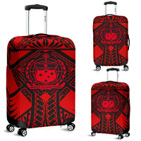 Samoa Polynesian Luggage Covers - Samoa Red Seal with Polynesian Tattoo - Polynesian Pride